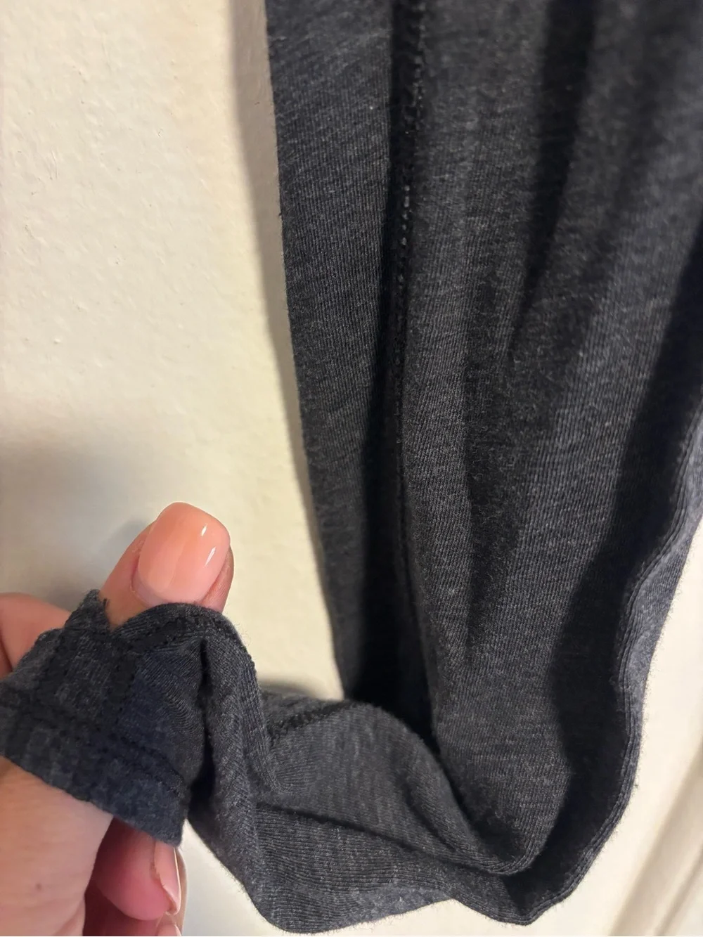 lululemon athletica Dark Heather Grey Wrap-Front Long Sleeve Top Size 6